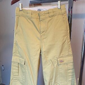 Dickies Twill Cropped High-Rise Cargo Pants Size 0